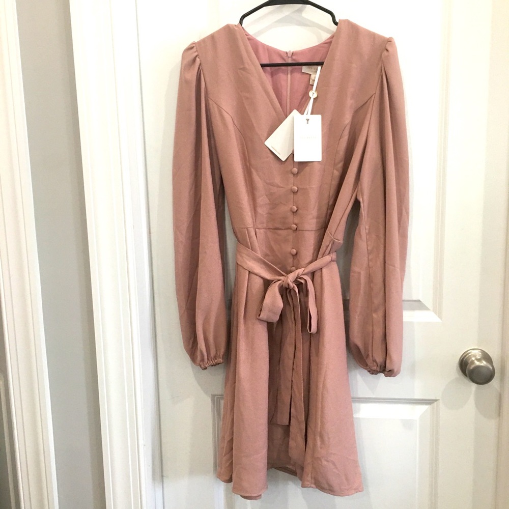 TED BAKER nude pink dress